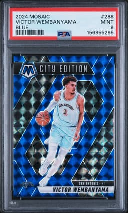 2024 Victor Wembanyama #288 Mosaic Blue PSA 9.0