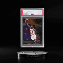 1997 Metal Universe Michael Jordan #23 PSA 8