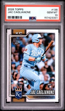 2026 Jac Caglianone #138 Topps PSA 10.0