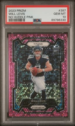 2023 Will Levis #397 Prizm No Huddle Pink PSA 10.0