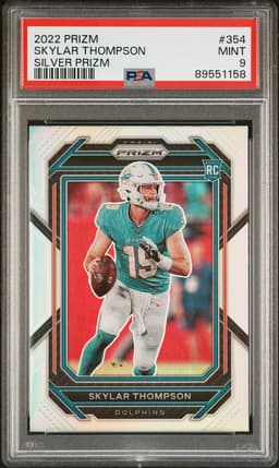 2022 Skylar Thompson #354 Prizm Silver PSA 9.0