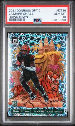 2021 JA'MARR CHASE #DT36 DONRUSS OPTIC PSA 10.0