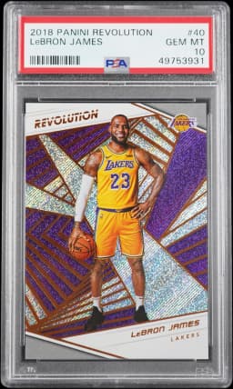 2018 LeBron James #40 Revolution PSA 10.0