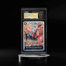 2026 One Piece The Azure Sea's Seven SR Mr.2 Bon Kurei Bentham #OP14-091 CGC 10 PRISTINE