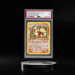 2000 Pokemon Gym Challenge 1st Edition Holo Blaine's Arcanine #1 PSA 3 VG