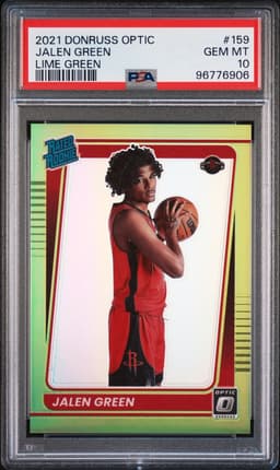 2021 Jalen Green #159 Donruss Optic Lime Green PSA 10.0