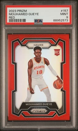2023 Mouhamed Gueye #157 Prizm Red PSA 9.0