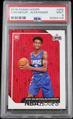 2018 Shai Gilgeous-Alexander #262 Hoops PSA 9.0