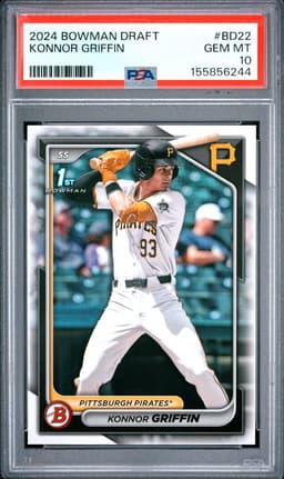 2024 Konnor Griffin #BD-22 Bowman Draft PSA 10.0