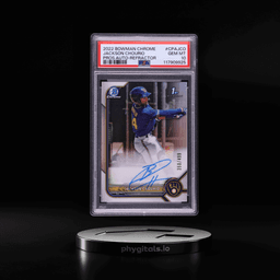 2022 Bowman Chrome Refractor Jackson Chourio PROSPECT AUTO /499 #CPA-JCO PSA 10 GEM MINT