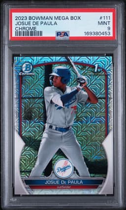 2023 JOSUE DE PAULA #111 BOWMAN MEGA BOX CHROME PSA 9.0