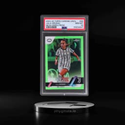 2022 Topps Chrome UEFA Women's Champions League Neon Green Prism Julia Grosso #92 3/99 PSA 10