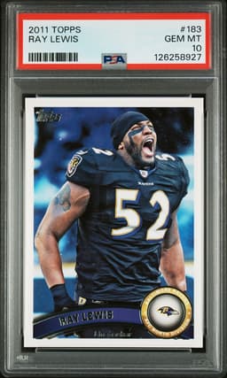 2011 Ray Lewis #183 Topps PSA 10.0
