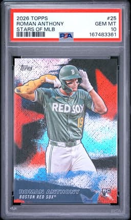2026 ROMAN ANTHONY #25 TOPPS STARS OF MLB PSA 10.0