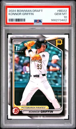 2024 KONNOR GRIFFIN BOWMAN DRAFT PSA 10.0
