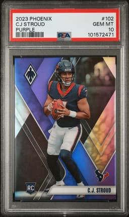 2023 Panini Phoenix #102 C. J. Stroud Purple PSA 10