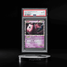 2010 Pokemon HeartGold & SoulSilver Triumphant Holo Mew #97 PSA 8 NM-MT