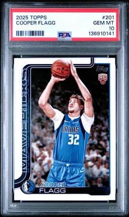 2025 Topps #201 Cooper Flagg PSA 10
