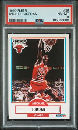 1990 Michael Jordan #26 Fleer PSA 8.0