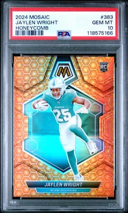 2024 Jaylen Wright #383 Mosaic Honeycomb PSA 10.0