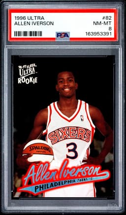 1996 Allen Iverson #82 Ultra PSA 8.0