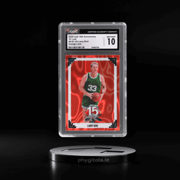 2025 Leaf 15th Anniversary Orange Lava Larry Bird #91B103 3/4 CGC 10