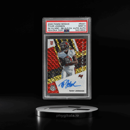 2020 Panini Mosaic Rookie Autograph Mosaic Choice Black Gold Tyler Johnson #41 5/8 PSA 9