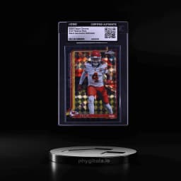 2025 Topps Chrome Black Geometric Refractor Rashee Rice /10 #147 CGC AUTH