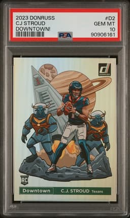 2023 CJ STROUD #D2 DONRUSS DOWNTOWN! PSA 10.0