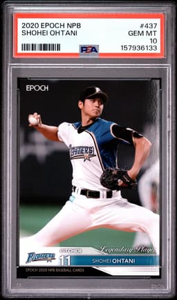 2020 SHOHEI OHTANI #437 EPOCH NPB PSA 10.0