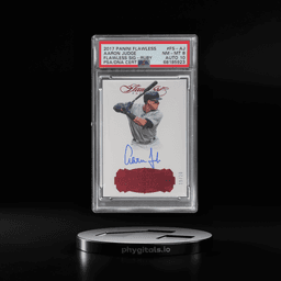 2017 Panini Flawless Flawless Signature Ruby Aaron Judge #FS-AJ 19/20 PSA 8