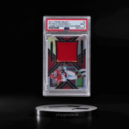 2017 Panini Select Jumbo Rookie Swatch Prizm Patrick Mahomes II #3 13/99 PSA 9