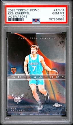 2025 Topps Chrome Activators #AC-14 Kon Knueppel PSA 10