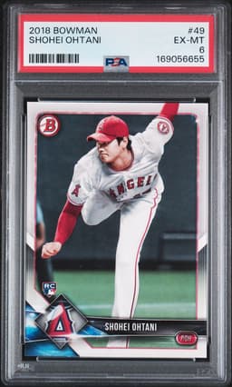 2018 Shohei Ohtani #49 Bowman PSA 6.0