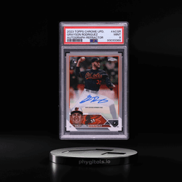 2023 Topps Chrome Update Refractor Grayson Rodriguez ROOKIE AUTO /499 #ACGR PSA 9 MINT