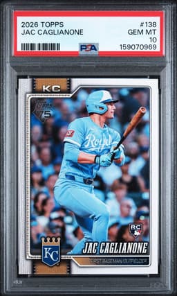 2026 Jac Caglianone #138 Topps PSA 10.0