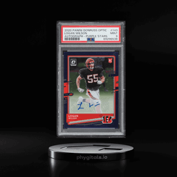 2020 Donruss Optic Purple Stars Prizm Logan Wilson ROOKIE AUTO /35 #143 PSA 9 MINT