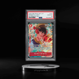 2025 One Piece Japanese Legacy Of The Master SR Alt Art Monkey D. Luffy #OP12-015 PSA 10 GEM