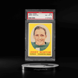 1958 Topps Football Jerry Norton #40 PSA 8 NM-MT