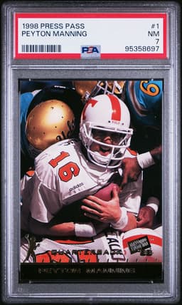 1998 Peyton Manning #1 Press Pass PSA 7.0