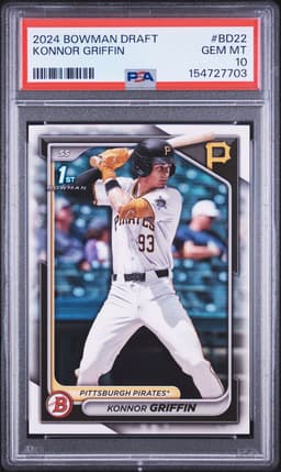 2024 Konnor Griffin #BD-22 Bowman Draft PSA 10.0