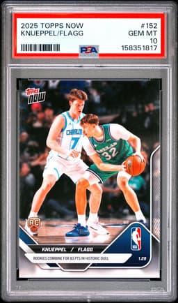 2026 Kon Knueppel / Cooper Flagg #152 Topps Now PSA 10.0