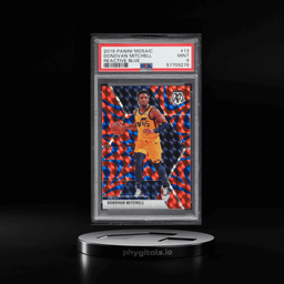 2019 Panini Mosaic Reactive Blue Donovan Mitchell #13 PSA 9 MINT