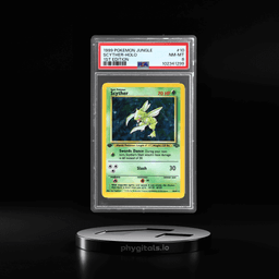 1999 Pokemon Jungle 1st Edition Holo Scyther #10 PSA 8