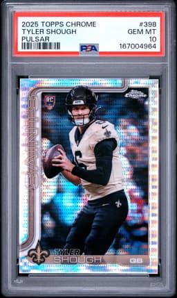2025 TYLER SHOUGH #398 TOPPS CHROME PULSAR PSA 10.0