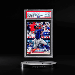 2018 Topps Update At Bat In Blue Jersey Ronald Acuna Jr. #US250 PSA 10