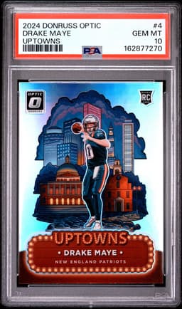 2024 Drake Maye #4 Donruss Optic Uptowns PSA 10.0