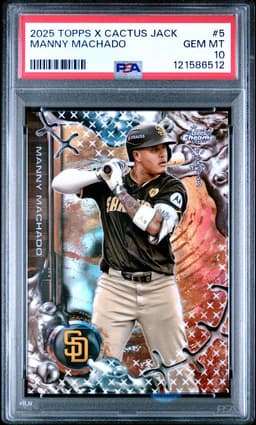 2025 Manny Machado #5 Topps x Cactus Jack PSA 10.0