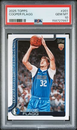 2025 Topps #201 Cooper Flagg PSA 10