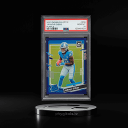 2023 Donruss Optic Purple Jahmyr Gibbs ROOKIE /50 #236 PSA 10 GEM MINT